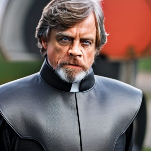 Luke Skywalker Portrait Inspired by Dark Empire Comics