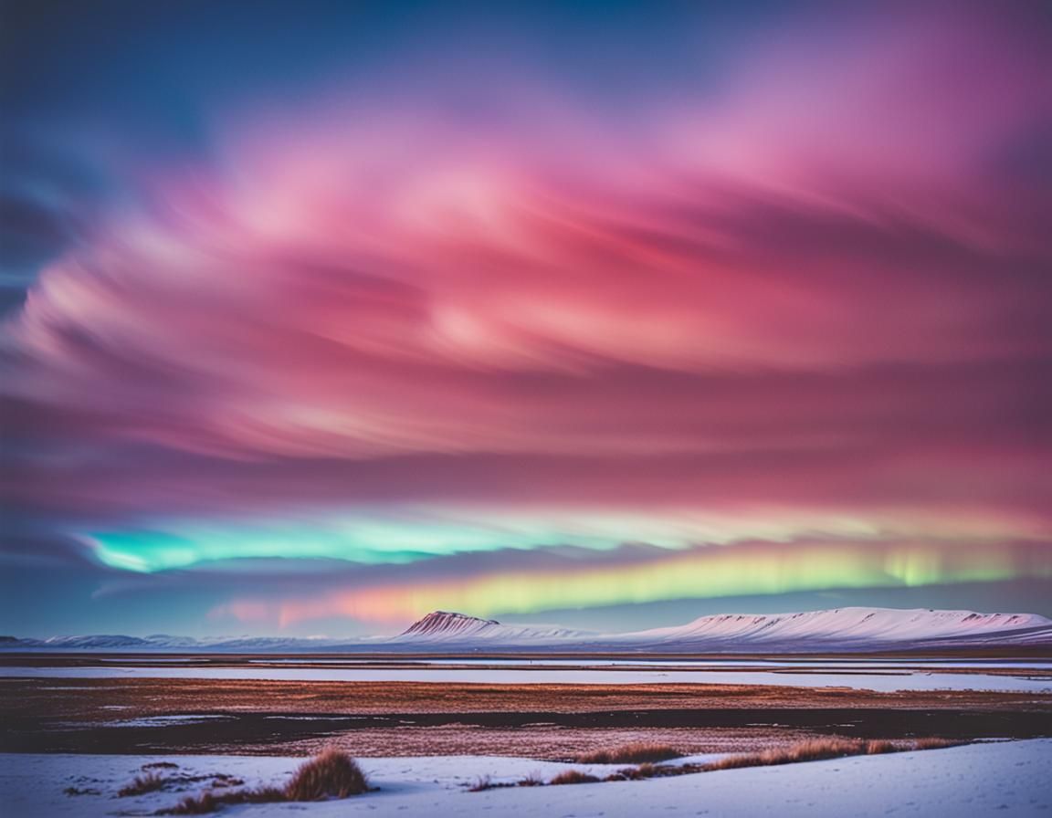 Rare Polar Stratospheric Clouds Over Iceland