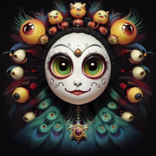 Surreal Faberge Egg with Human Teeth