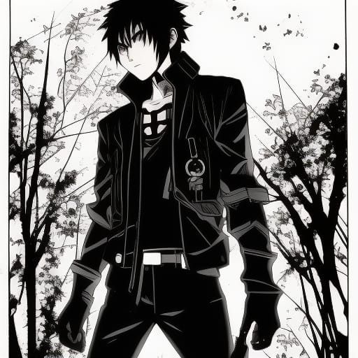 Manga Zombie Approaching in Anime Comic Style