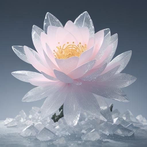 Crystal Camellia Branch in Anime Style