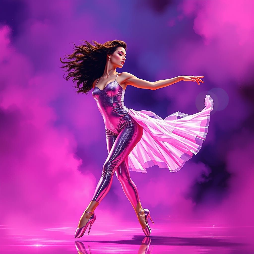 Ballerina in Disco Era Splendor