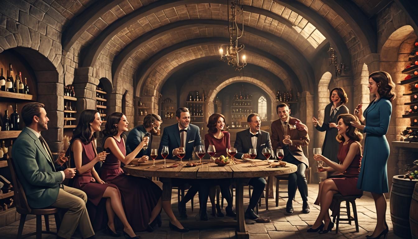 Wine Tasting Interrupted: Atomic Blast in Background