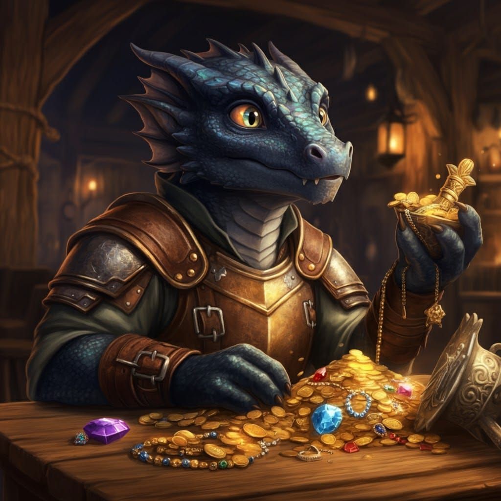 Kobold's Treasure: A Fantasy Illustration
