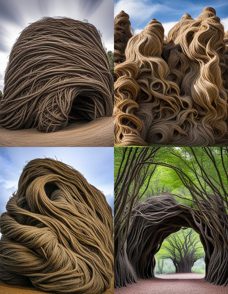 Organic Branch Sculpture Art