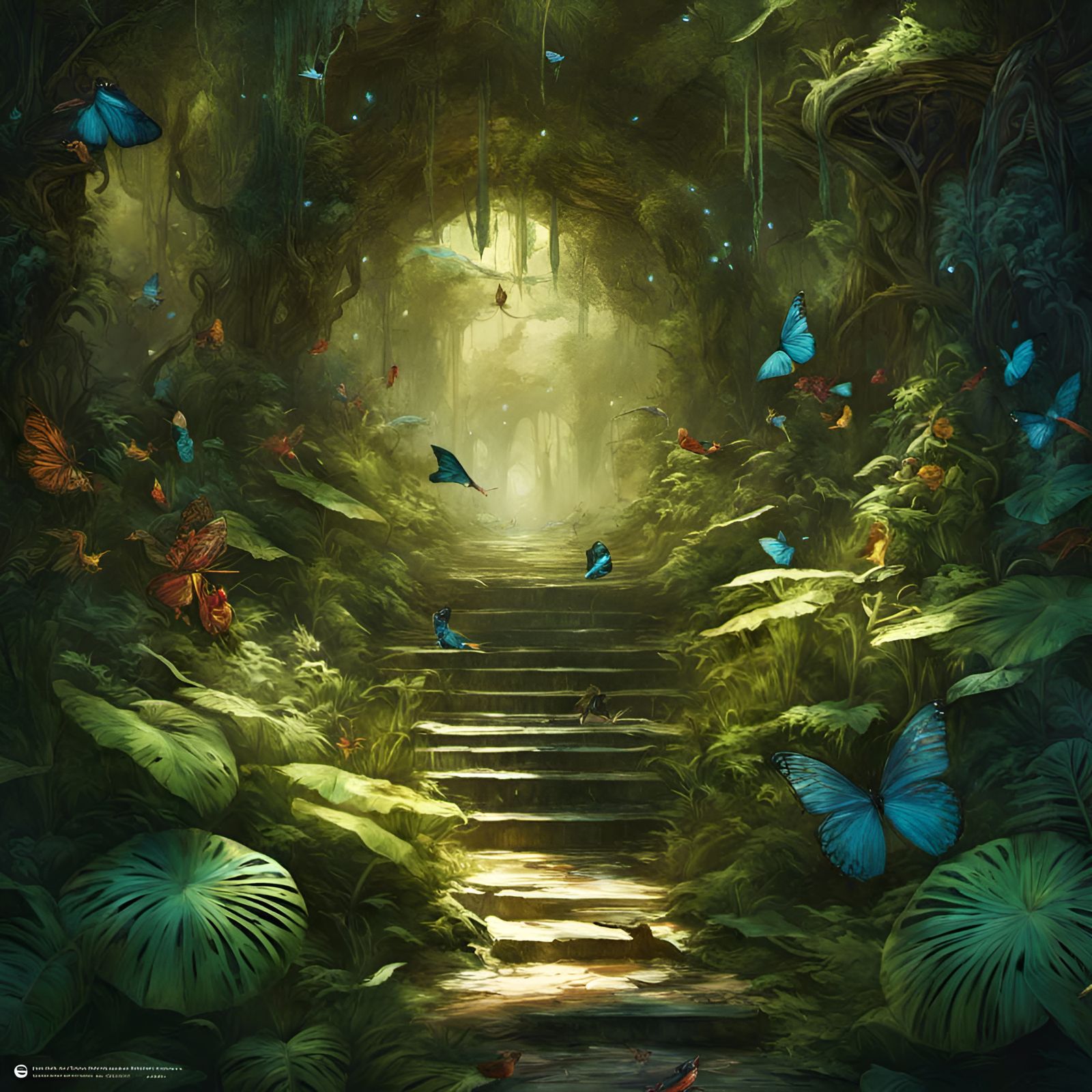 Whimsical Characters in a Fantasy Landscape