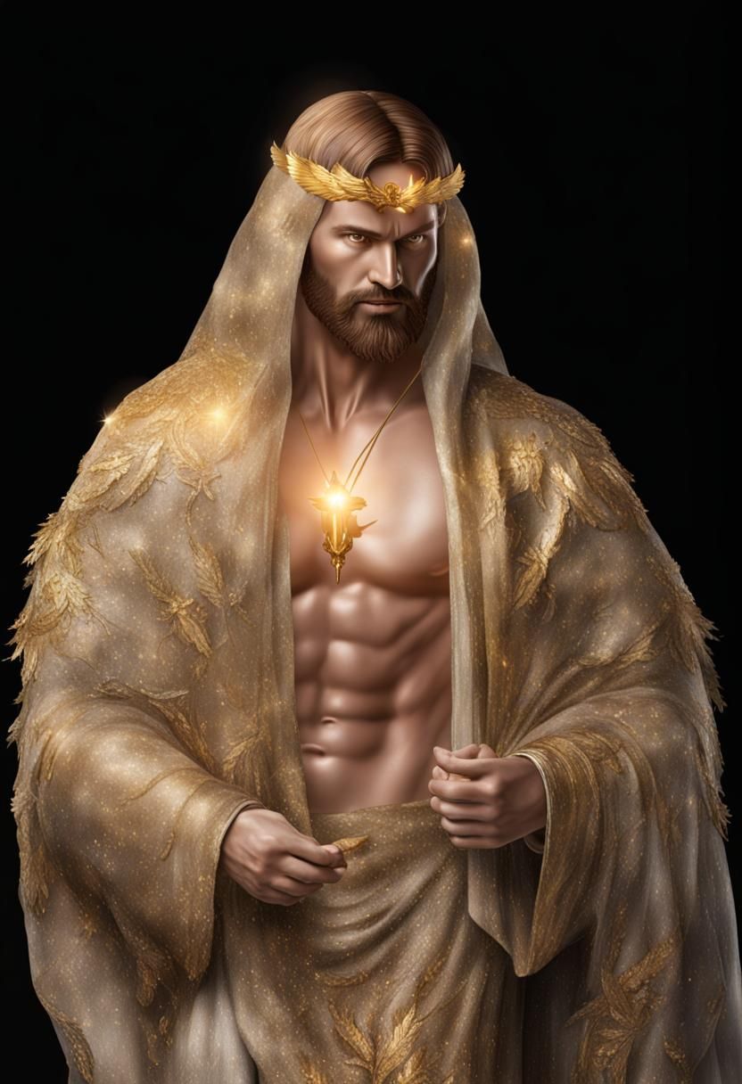 Archangel Uriel in Ancient Forest