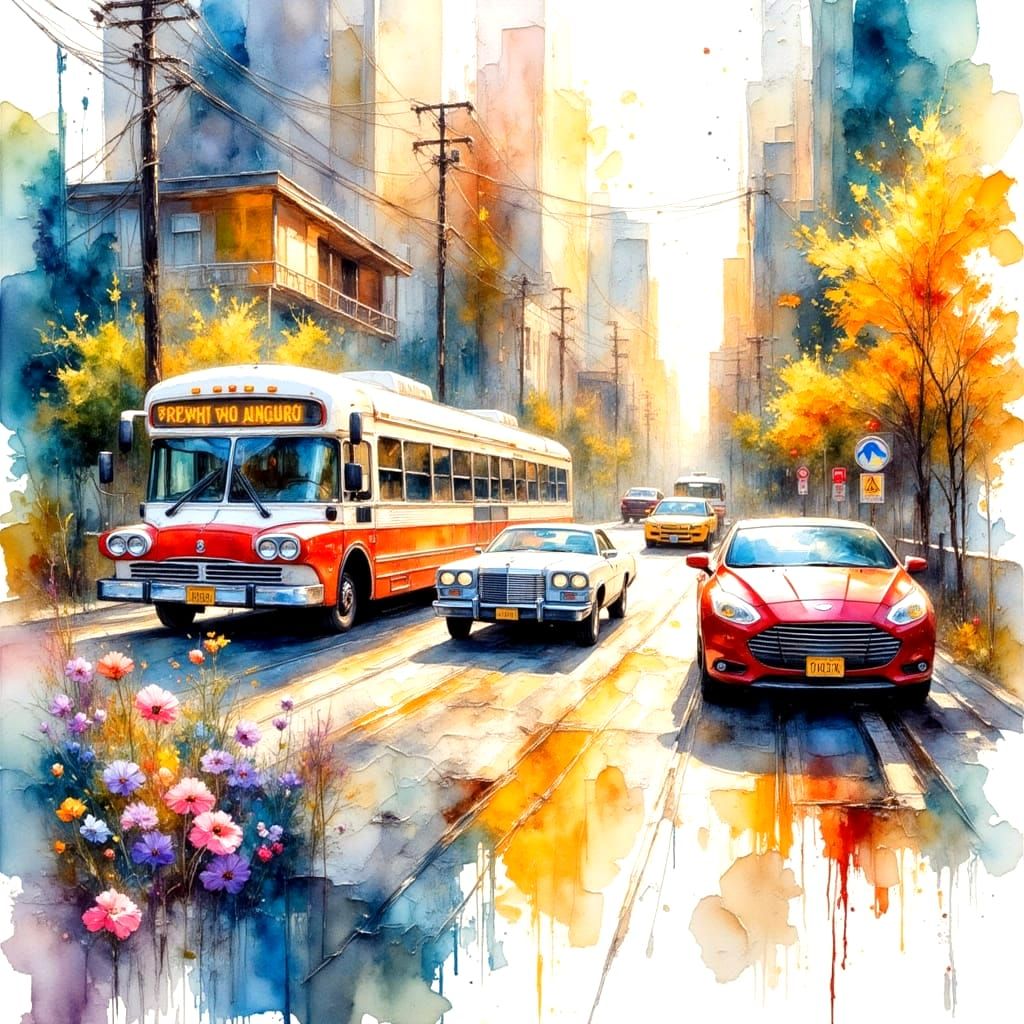 New York State of Mind: Watercolor Cityscape