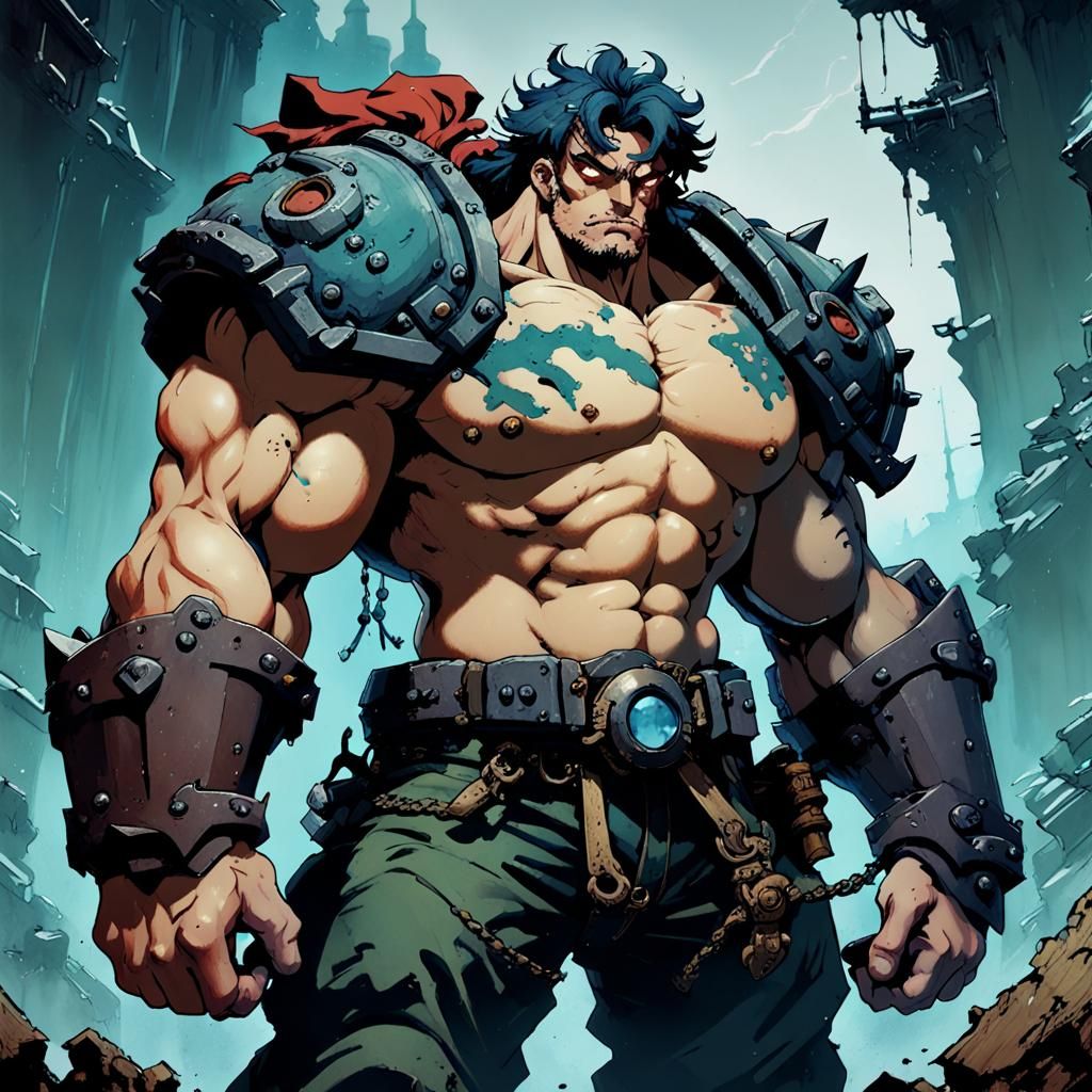 Garrison from Battle Chasers: Legendary Digital Painting