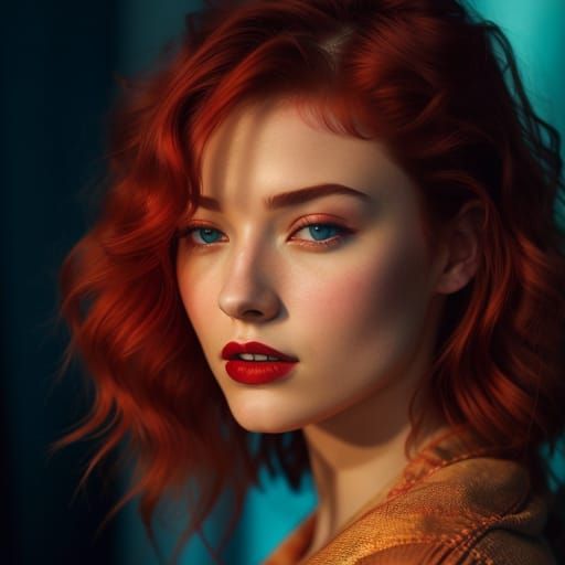 Stunning Redhead Portrait in Professional Photography Style