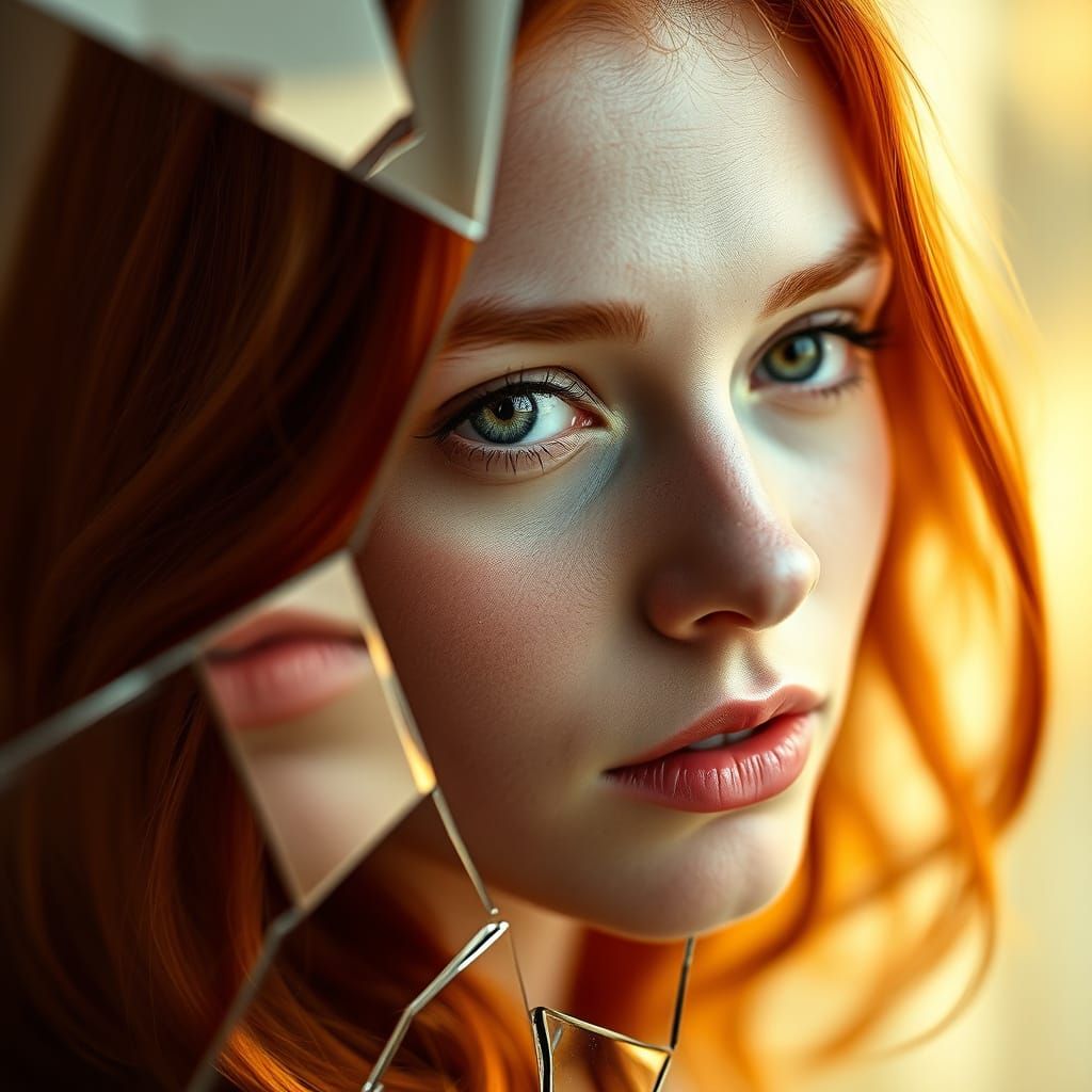Glamorous Redhead in Soft Focus