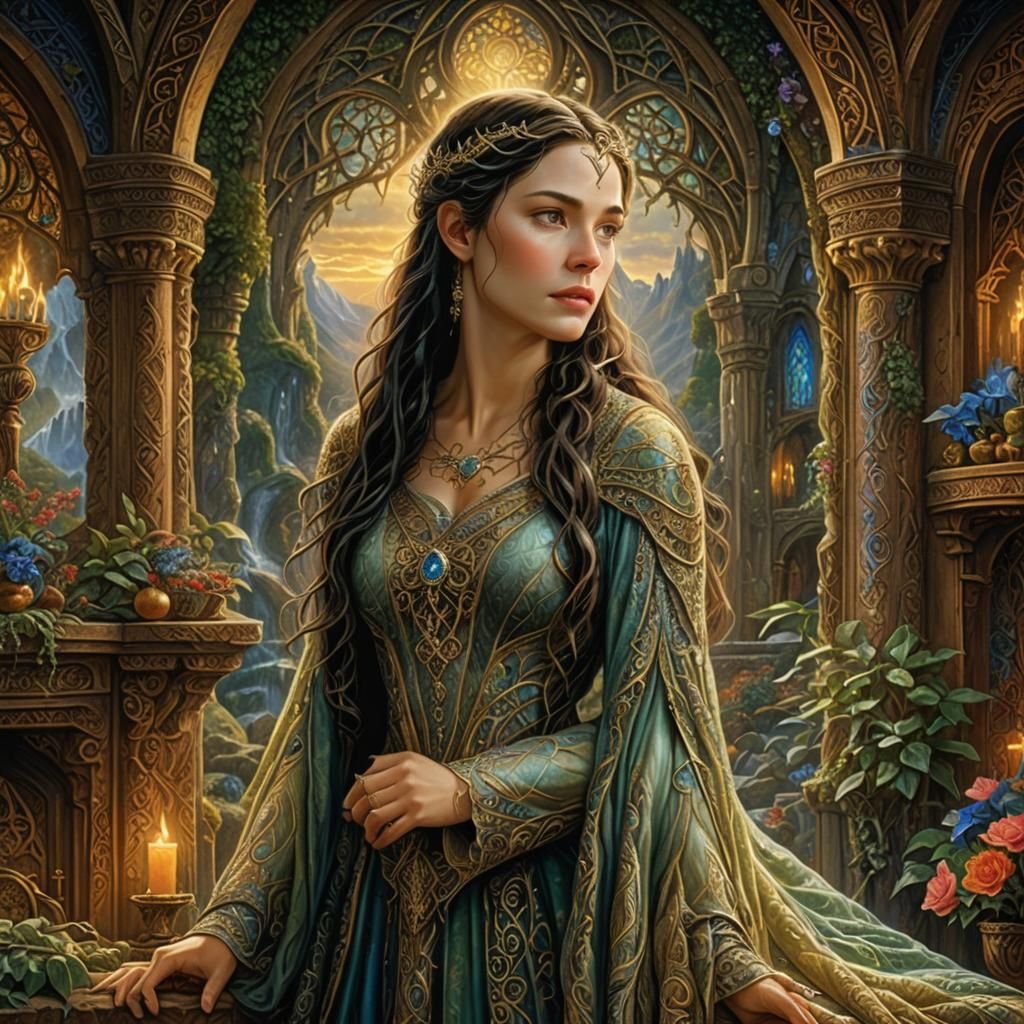 Arwen of Rivendell in Celtic Dress