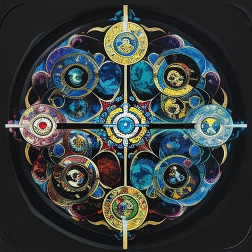 Magical Bazaar Scene with Double Exposure Effects