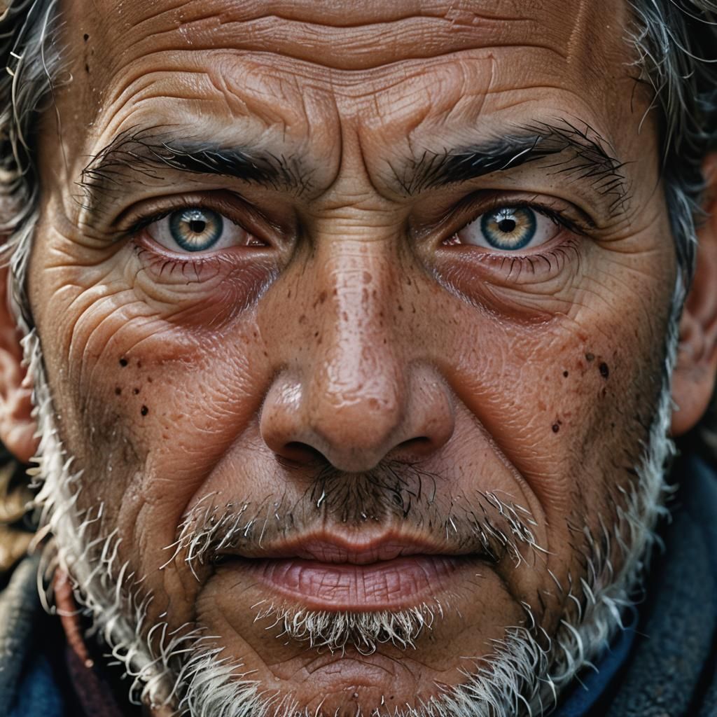 Professional Close-Up Portrait with Bokeh Effect