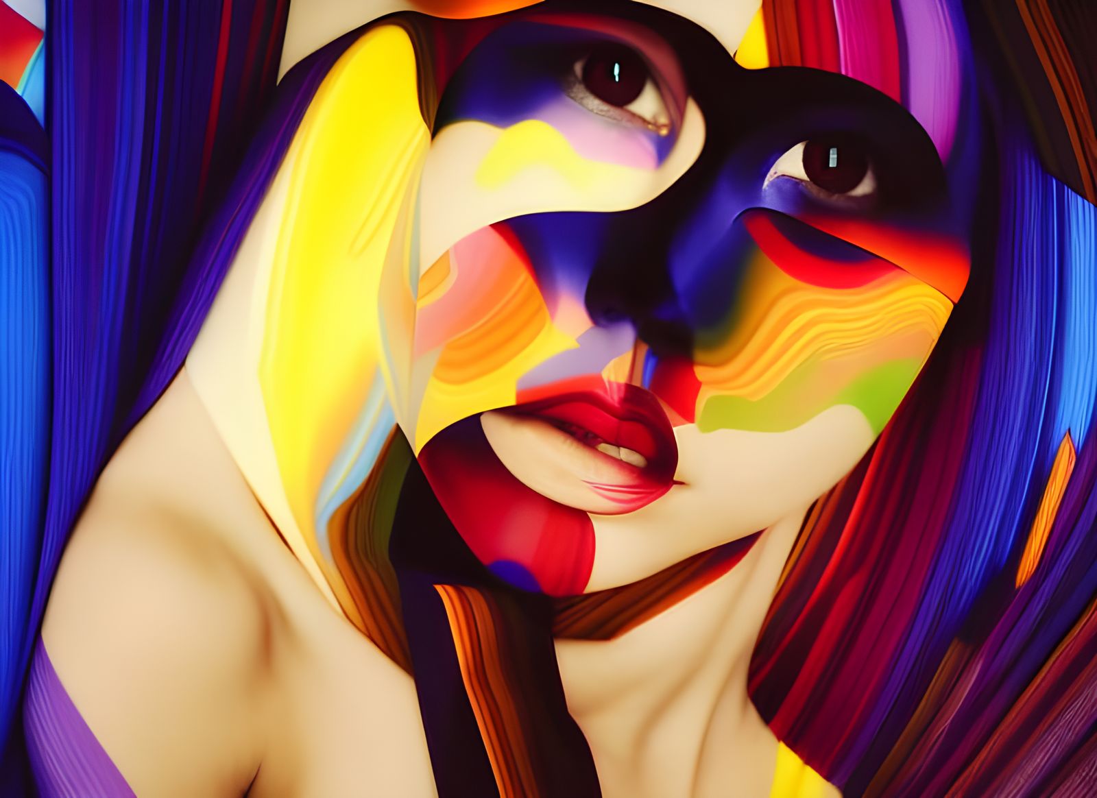 Abstract Nature in Dreamlike Light, Digital Art