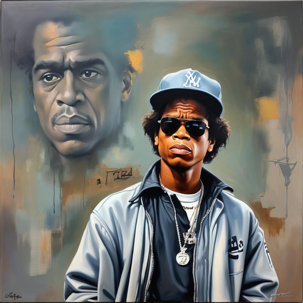 Eazy E: Oil Painting by James Gurney Style