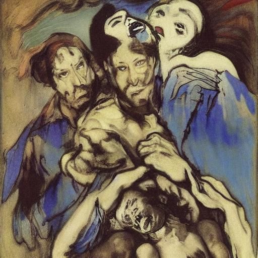 Surreal Vampire Paradox Inspired by Symbolism and Realism