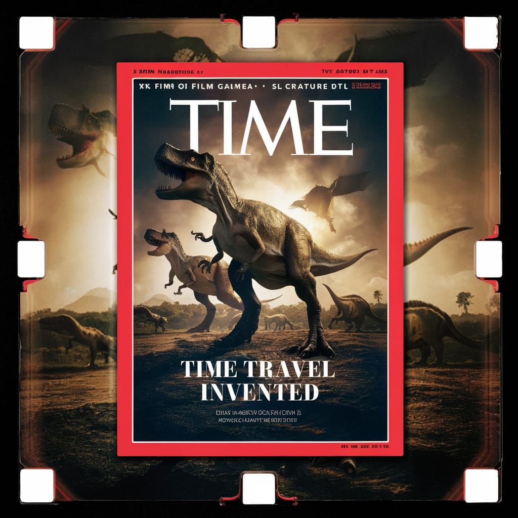 Time Magazine Cover: Dinosaurs and Time Travel