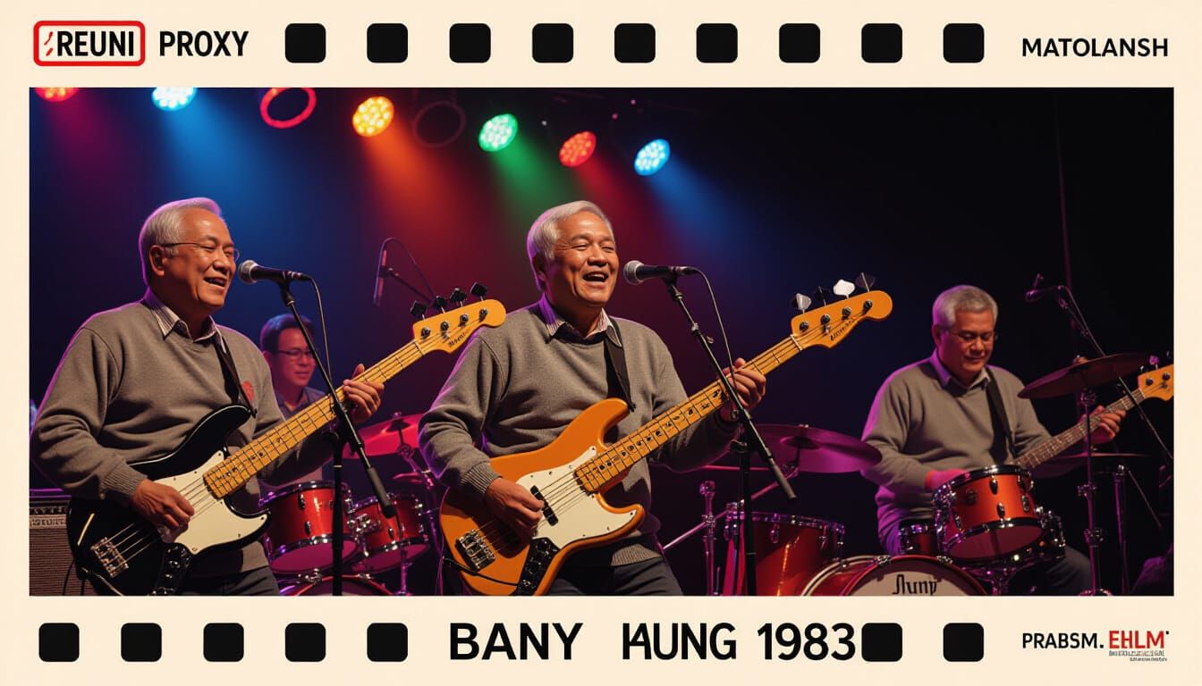 Indonesian Band Reunion Concert in 1980s Style