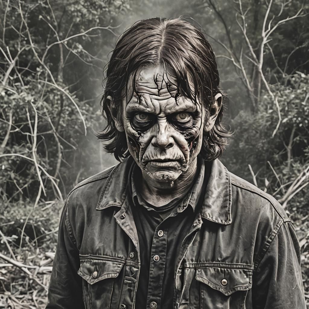 Stylized Zombie Character Illustration