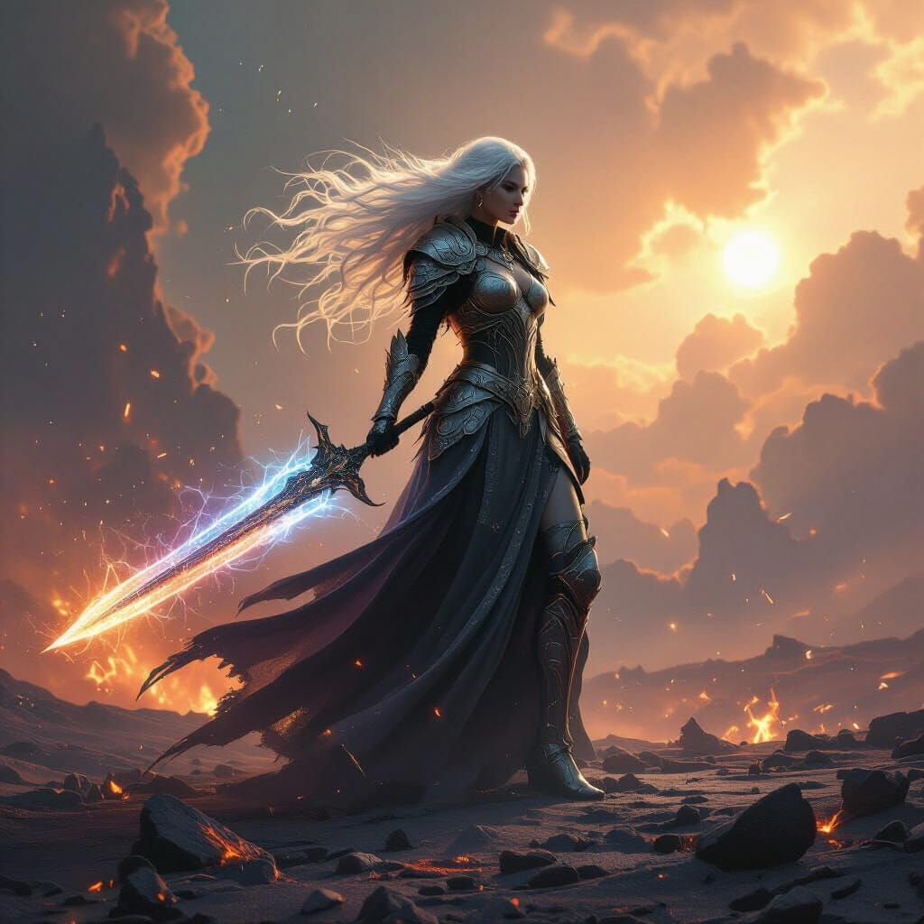 Celestial Valkyrie on Collapsing Galaxy Edge