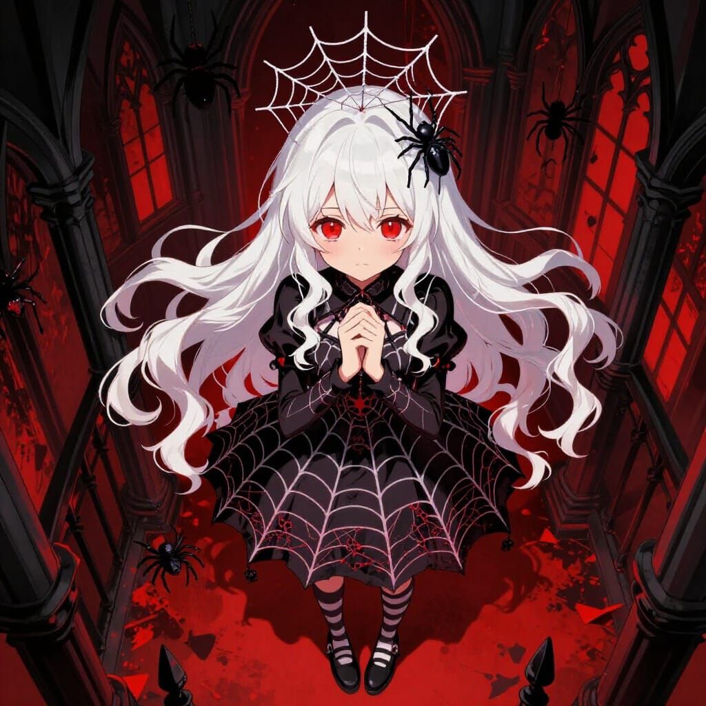 Anime Spider Princess at Gothic Manor