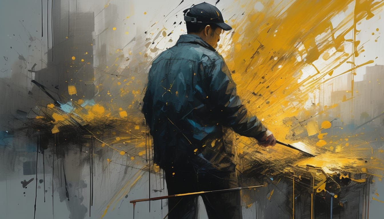 Humans in Synergy: Expressive Speedpaint with Golden Hour Gl...