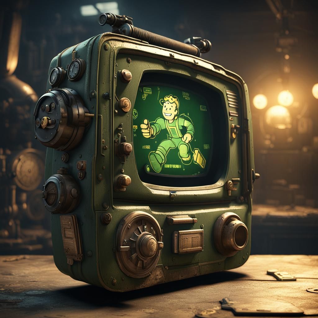 Fallout Pip-Boy UI in Detailed 3D Rendering