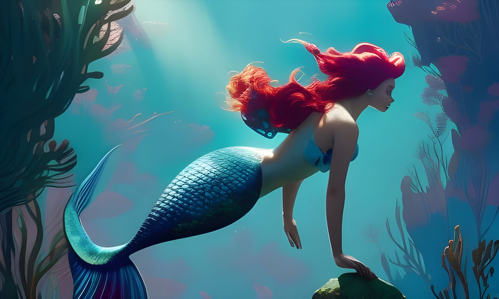 Ariel the Mermaid in Sunlight