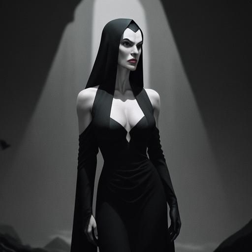 vamp Cinematic film still, shot on v-raptor XL, film grain, ...