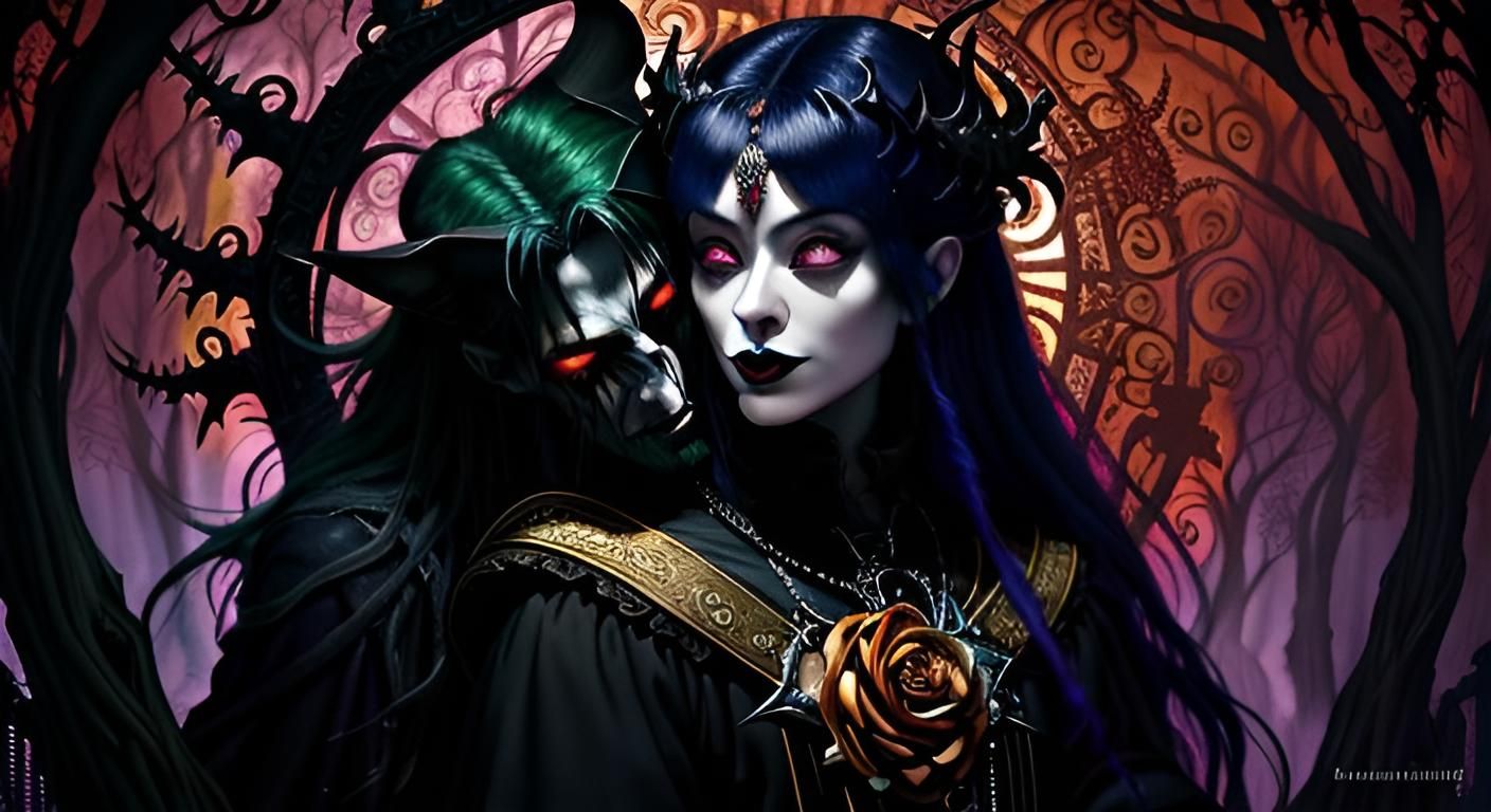 Vampires in Love: A Dark Fantasy Afrofuturism Piece