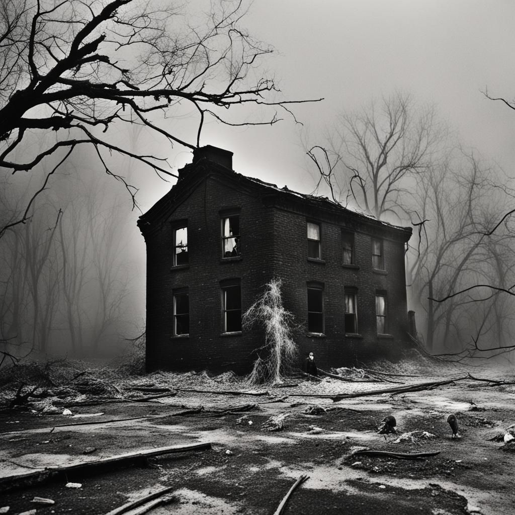 Haunted Basement: Punk Rock Surrealism in High Contrast