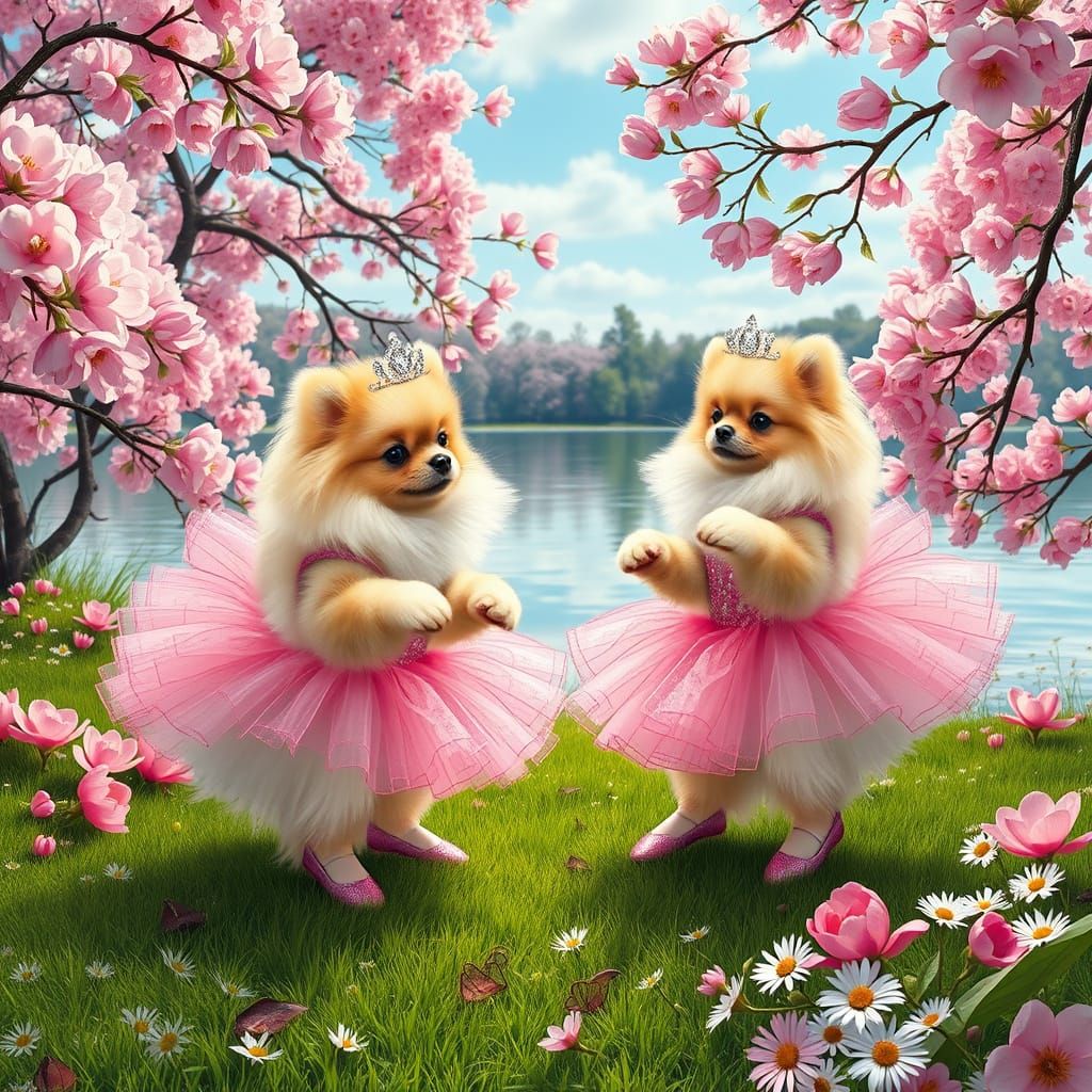 Pomeranian Ballerina Puppies