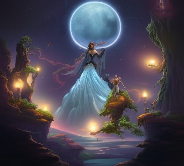 Psychedelic Cave with Glowing Mushrooms in Fantasycore Style