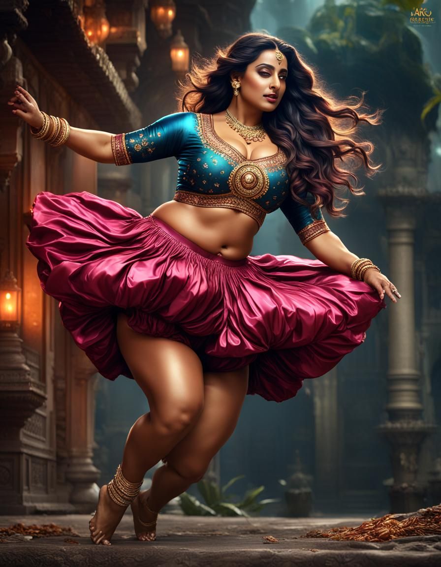 Fantasy Indian Beauty in Detailed Digital Painting