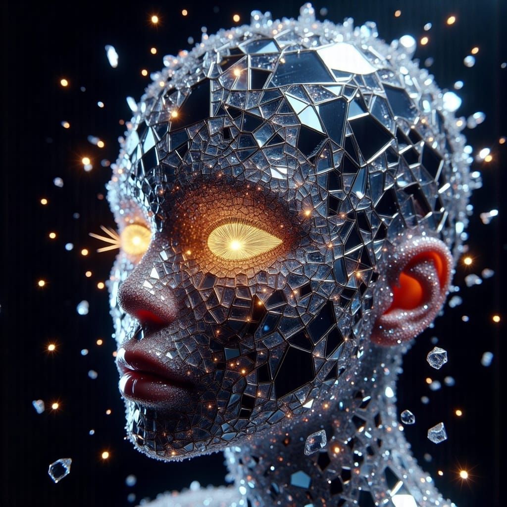 Cracked Glass Reflective Catchlights: Unexpected Elegance