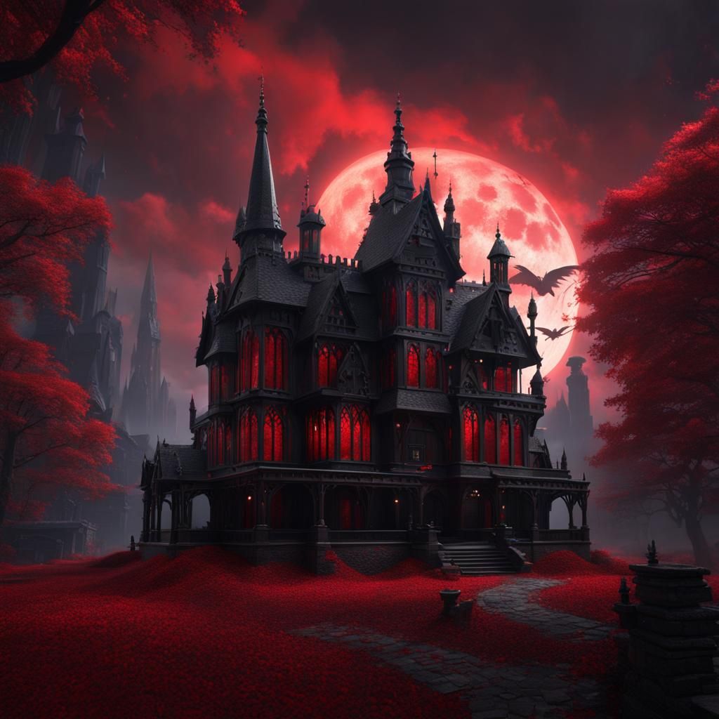 Gothic House Inspired by Mockingbird Lane in Detailed Matte ...