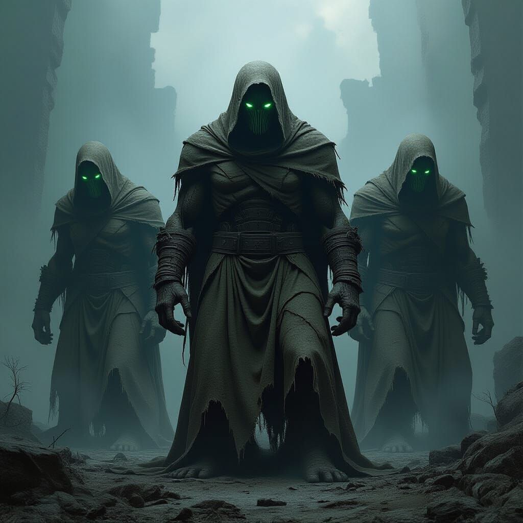 Gigantic Flesh Golems Annihilate Targets in Dystopian Style