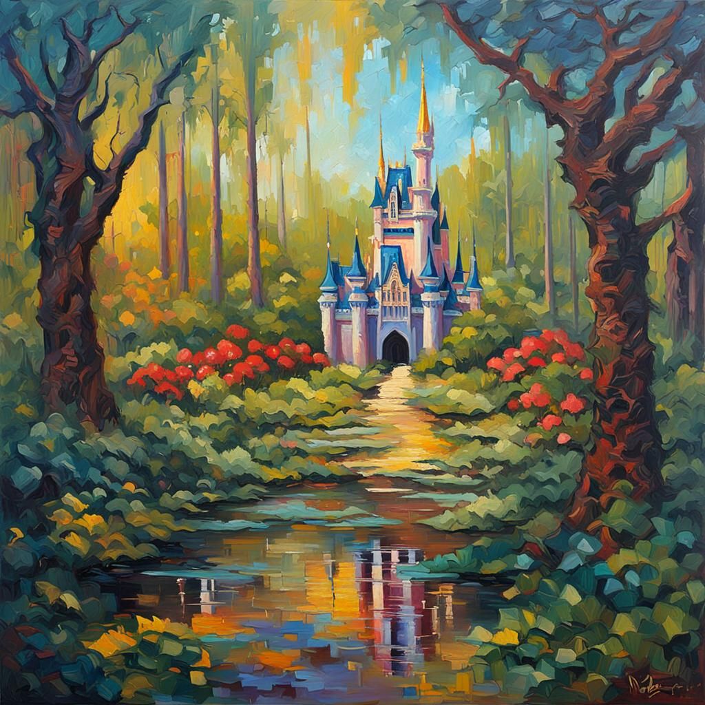 an abandoned Disney world where nature takes over