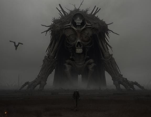 Unsettling Horror in Nuclear Winter Meadow