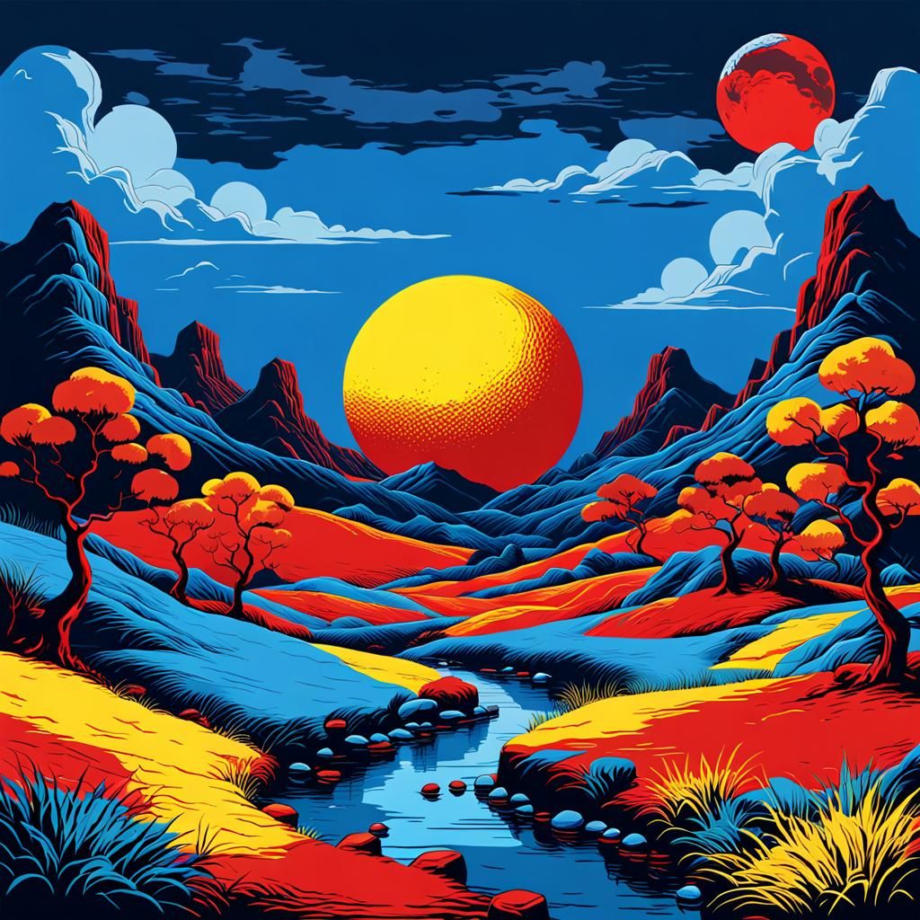 Pop Art  ( Fantasy Landscape )