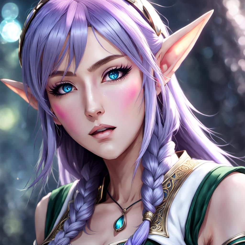 The Enchanting Beauty of Idril Krisgella: Unveiling the Allure of Blue Eyes and Purple Hair