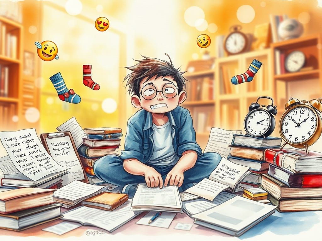 Chaotic Watercolor Surrender in Golden Hour Lighting