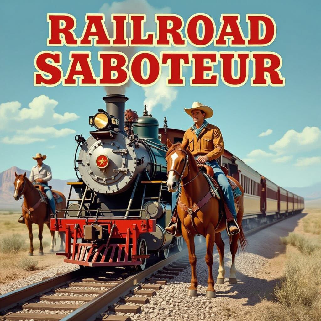 Railroad Saboteur: 1940s Western Film