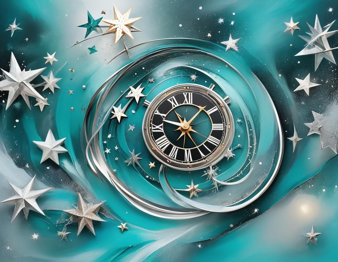 Sand of Time: Surreal Abstract Collage