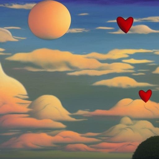Heart Revealed: An Oil Painting in Ghibli Style