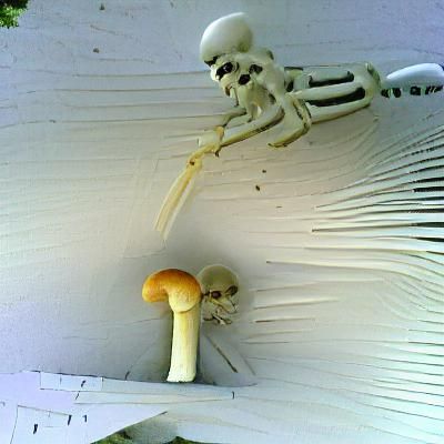Skeleton and Mushroom: An AI Interpretation