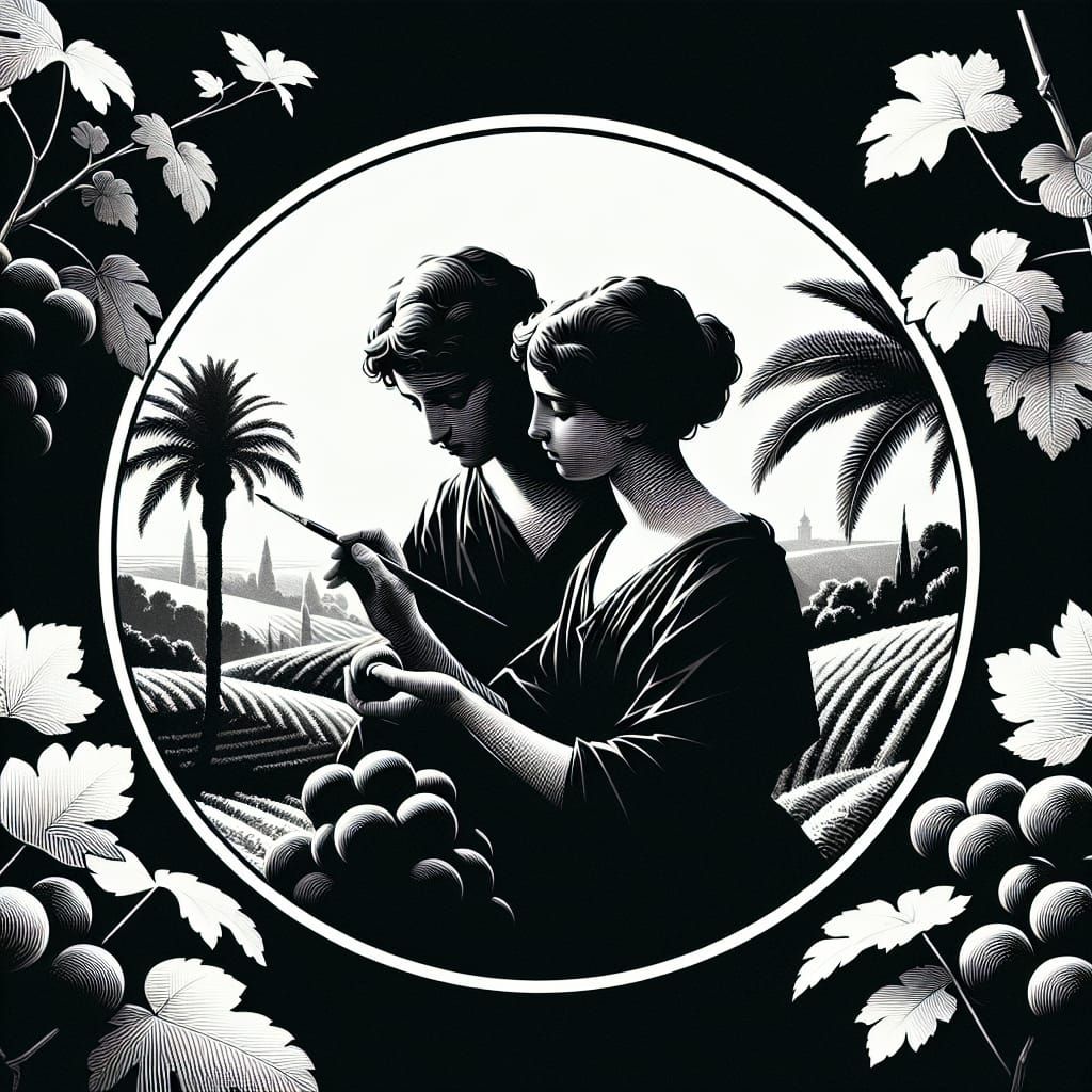 Elegant Fig Logo in 19th Century Style