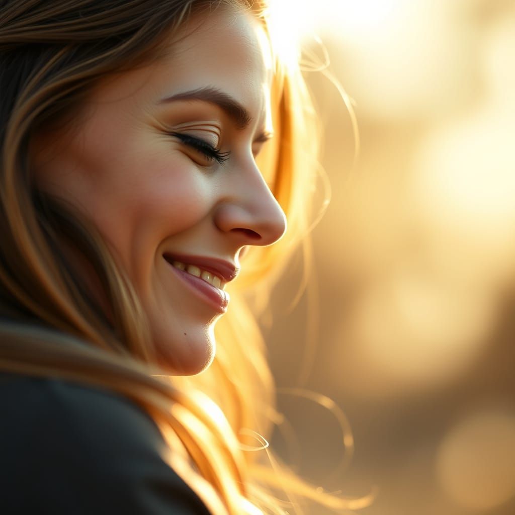 Tender First Kiss in Warm Golden Light