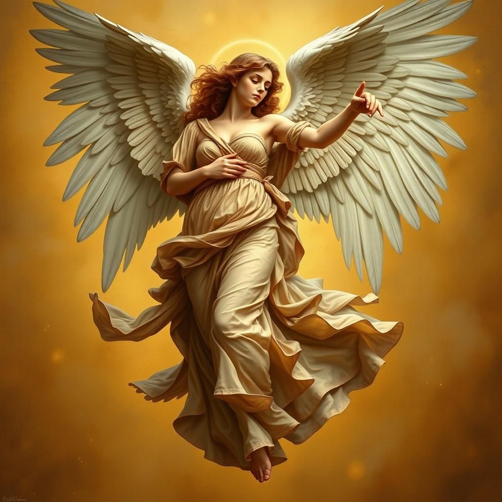 Dancing Angel in Classical Renaissance Style